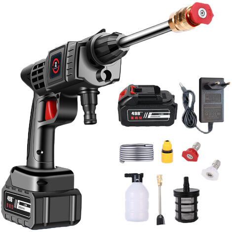 Nettoyeur sans fil haute pression pistolet a eau 20000mah generateur de mousse machine a laver machine outil de nettoyage de voiture a la maison 50Bar