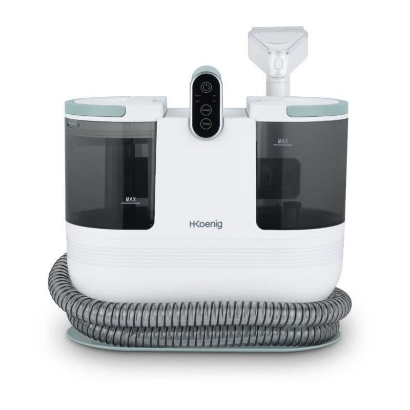 Hkoenig - Nettoyeur textile eau chaude TWT88 - 1600 ml - 290 ml/min - 1200 w - Blanc
