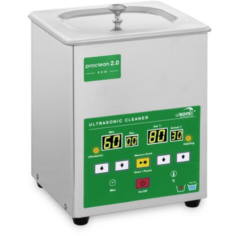 Nettoyeur ultrason 2 litres 60W Memory Quick Eco Minuterie 0-60min Ulsonix