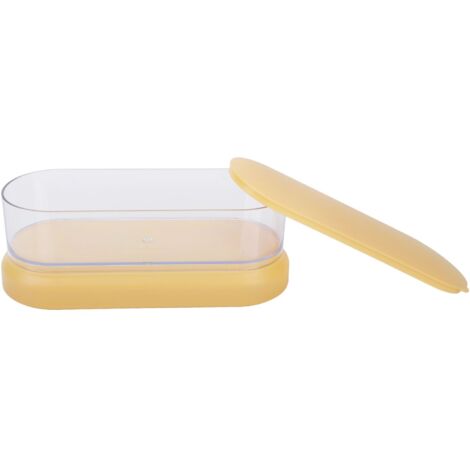Nettoyeur Ultrason Portable pour Matériel de Manucure 450ML Multifonction Jaune
