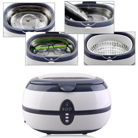 Nettoyeur ultrasonique LESHP 600ml pour bijoux, produits ménagers et verre