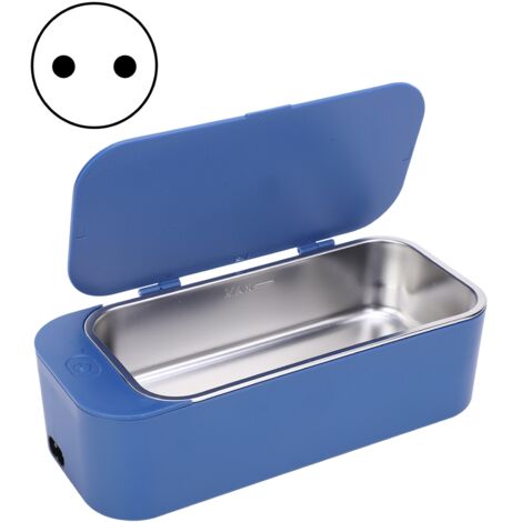 Nettoyeur Ultrasonique pour Bijoux et Lunettes 450ml Bleu Foncé 220-240V 50/60Hz