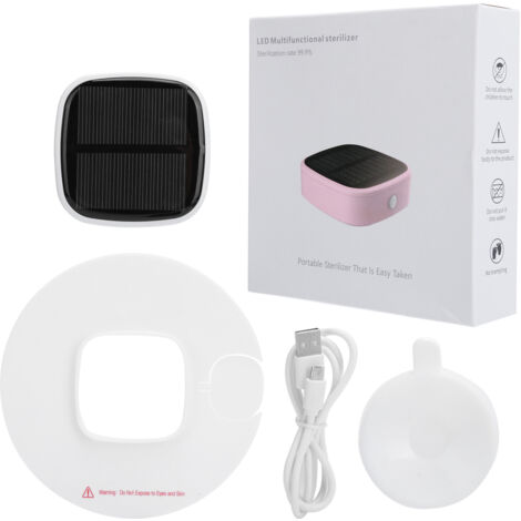 Nettoyeur UVC Portable Multifonction à Énergie Solaire pour Élimination des Odeurs