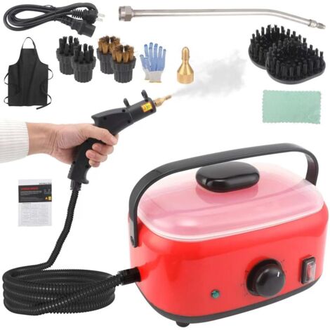 Nettoyeur vapeur 2500 W, nettoyeur vapeur portable haute pression 1500 ml pour le nettoyage à domicile, nettoyeur vapeur haute température pour tapis et tissus d'ameublement