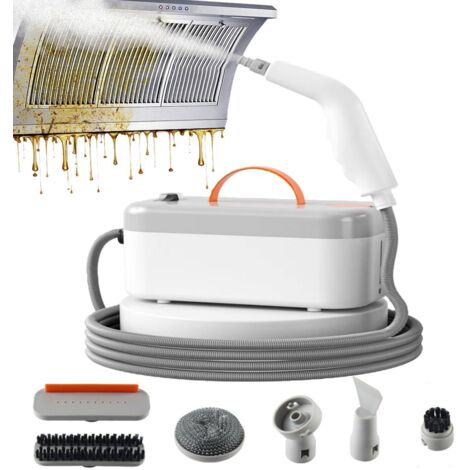 Nettoyeur vapeur haute pression, nettoyeur vapeur portable, livré avec 6 accessoires, réservoir d'eau grande capacité de 1200 ml, étanche