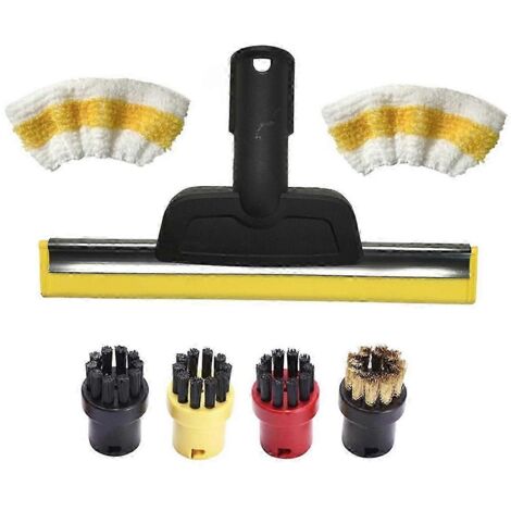 Nettoyeur vapeur Karcher Easyfix SC2-SC5 avec chiffon pour sols, brosse ronde, buse pour vitres et grattoir
