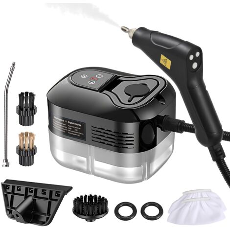 Nettoyeur vapeur multi-surfaces avec accessoires, nettoyage en profondeur réglable pour la maison, la voiture et le canapé.