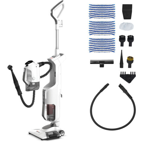 Nettoyeur vapeur Polti Vaporetto 3 Clean – Aspiration cyclonique – 3 niveaux de vapeur – Prêt en 30 secondes – 12 accessoires inclus - PTEU0295