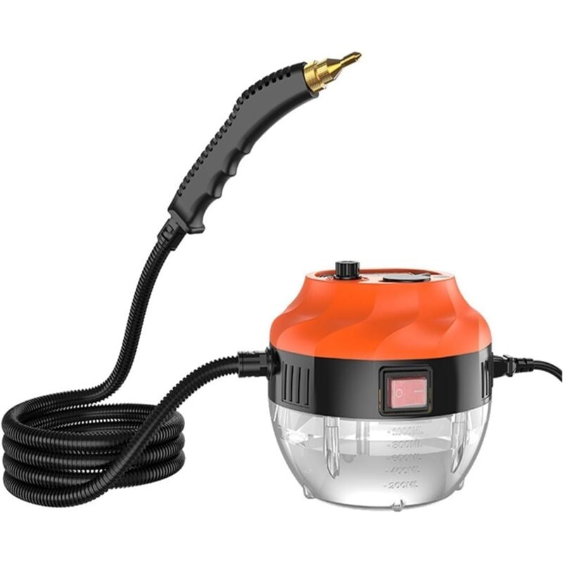 Nettoyeur Vapeur Portable 2500 w, Vapeur Haute Pression 1350ml Steam Cleaner avec 3 Têtes de Brosse Multifonctionnelles, pour Cuisine, Sofa,