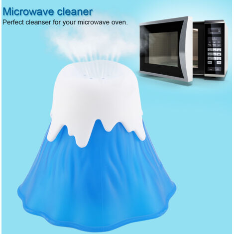 Nettoyeur vapeur pour four à micro-ondes, motif volcan