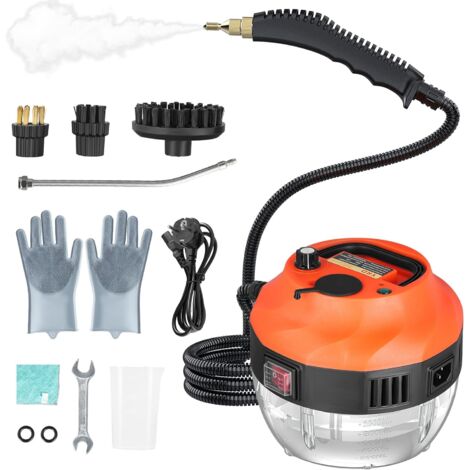 Nettoyeur vapeur, puissant nettoyeur vapeur domestique 2500 W 6 vitesses, machine de nettoyage vapeur portable haute température sous pression pour cuisine, salle de bain, carrelage et voiture