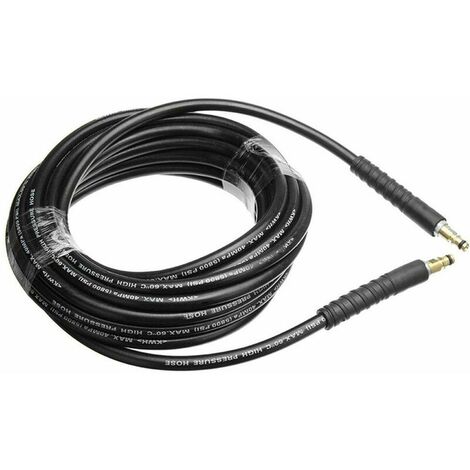 Nettoyeurs Haute Pression Nettoyage à l'eau Kit de Nettoyage de Tuyau de Remplacement Haute Pression 6M / 8M / 10M / 15M pour Karcher K2 K3 K4 K5 K6 K7 (6 m)