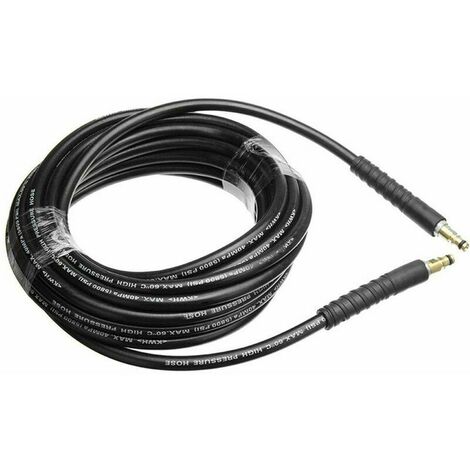 Nettoyeurs Haute Pression Nettoyage à l'eau Kit de Nettoyage de Tuyau de Remplacement Haute Pression 6M / 8M / 10M / 15M pour Karcher K2 K3 K4 K5 K6 K7 (6 m)