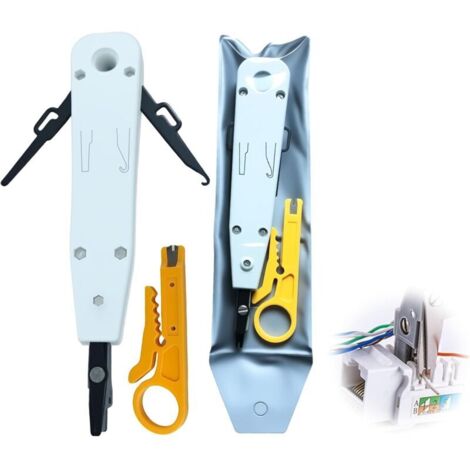 Network Box Mounting Tool, Telephone Patch Panel Tool, Network Cable Module Tool, KD-1, Used for Audio and Video Wire Strippers, Insulated Wires