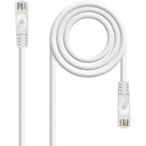 Network Cable Rj45 Utp Cat6a Lszh Cu Awg24 3m Blanc 10.20.1803-w