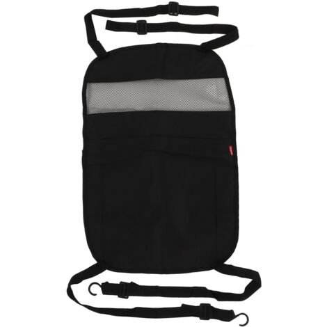 Netz-Autositz-Organizer – Schwarzes Oxford-Gewebe, 59 x 39 cm