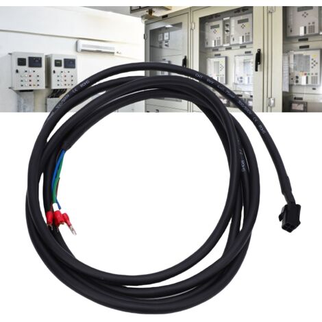 Netzkabel für Servomotoren, kompatibel mit Delta AB A2 A3 B3, 3 m (9,8 ft), 4 x 0,75 mm² Silikon-ABS-Kabel, geringe Stromstärke, 1 Stück