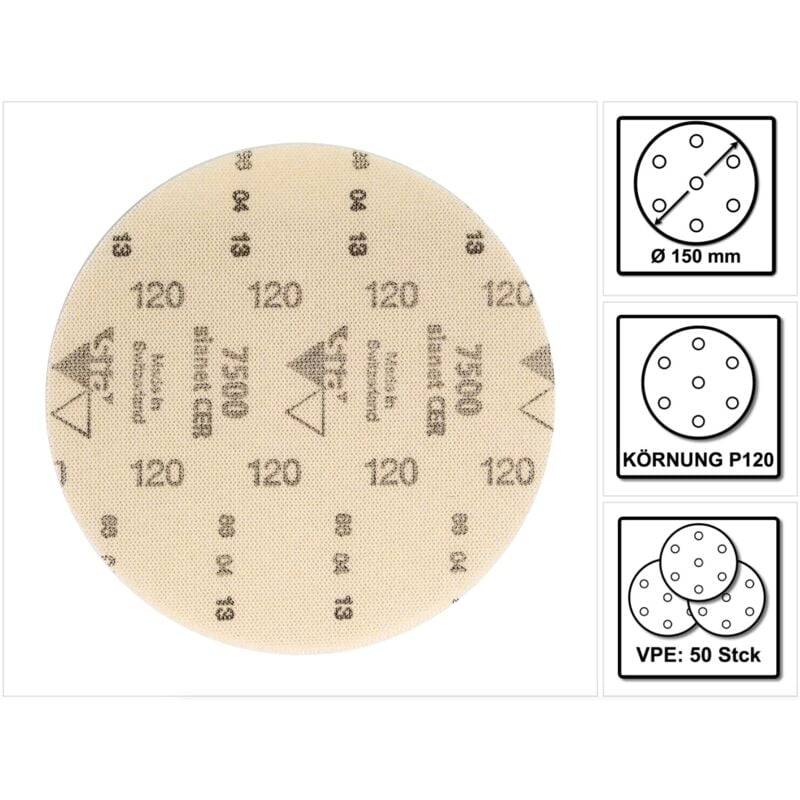 Schleifscheibe Netz sianet7500CER Keramik 150mm K120 sia