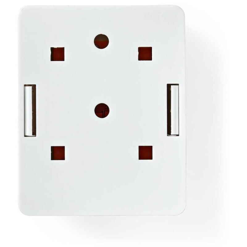 Northix - Netzwerk Wanddose An Der Wand 1 Port Ports Utp Cat6 Gerade Buchse Vergoldet Abs Weiss Box