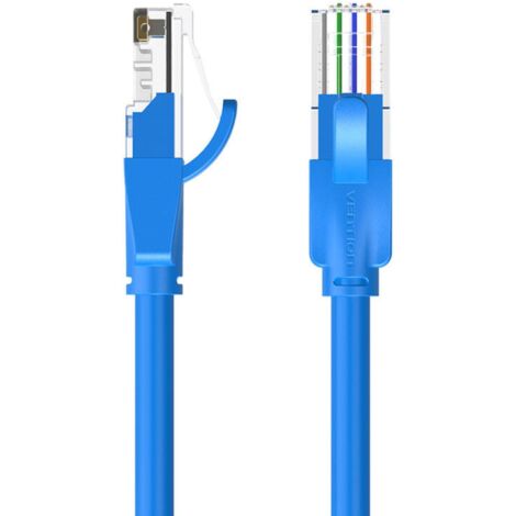 Netzwerkkabel UTP CAT6 Vention RJ45 Ethernet 1000Mbps in Blau RJ45 auf RJ45 2m