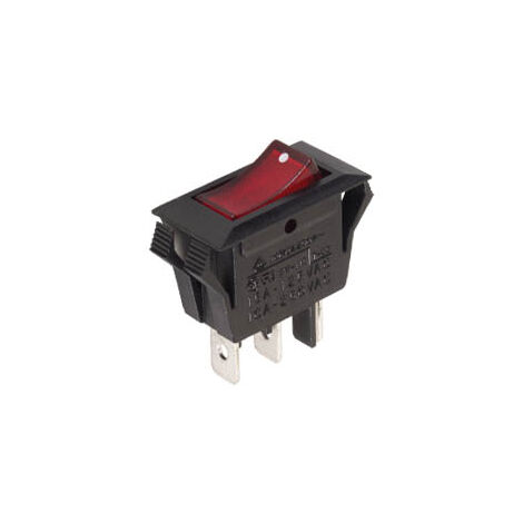 Netzwippschalter 10a - 250v spst on-off -- Kontrollleuchte rot