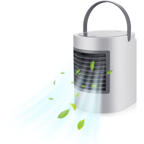 NEU 4in1 Mini Mobile Klimaanlage LED Farben Klimagerät Ventilator Timer Luftkühler，380 ml, 3-8 Stunde