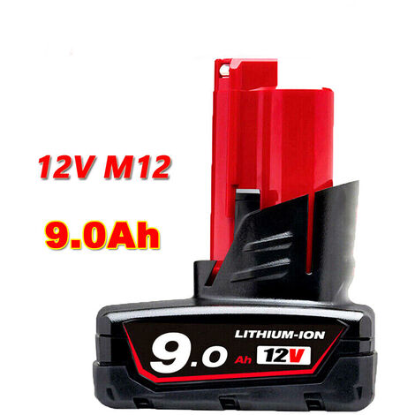 NEU Ersatzakku Für Milwaukee M12 LITHIUM XC 9.0 Ah 12V 48-11-2402 M12B