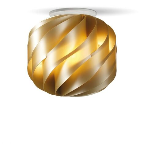Neu Gold Deckenleuchte Cm. 25 x 24 Std