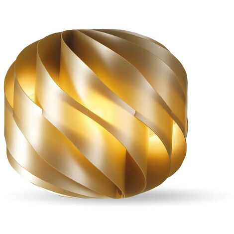 Neu Gold Tischlampe Cm. 40 x 38 Std