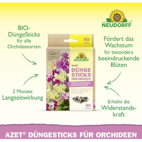 Neudorff Azet DüngeSticks für Orchideen - 40 Stück
