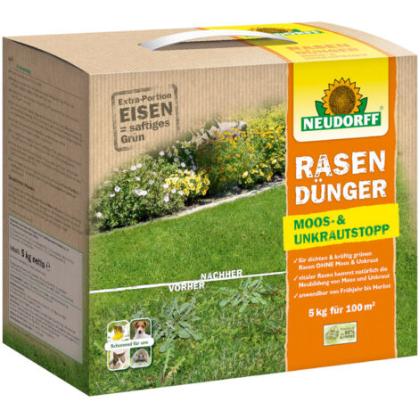 Neudorff Rasendünger Moos- und UnkrautStopp - 5 kg