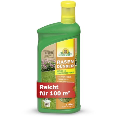 Neudorff Rasendünger Moos- und UnkrautStopp flüssig - 1 Liter