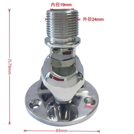 Neue 22-mm-Antennenhalterung aus Edelstahl 316 für Funkgeräte, HF-Zubehör, Schiffsausrüstung, Yachten und Marine