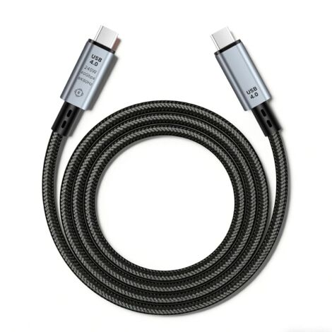 [Neue Generation] Thunderbolt USB-C-Kabel, Nylon-USB-4-Kabel mit 40 Gbit/s Datenübertragung, PD3.1 240 W, 8K @ 60 Hz Videoübertragung für iPhone 17/Air/iPad/MacBook Pro/Dockingstation (0,5