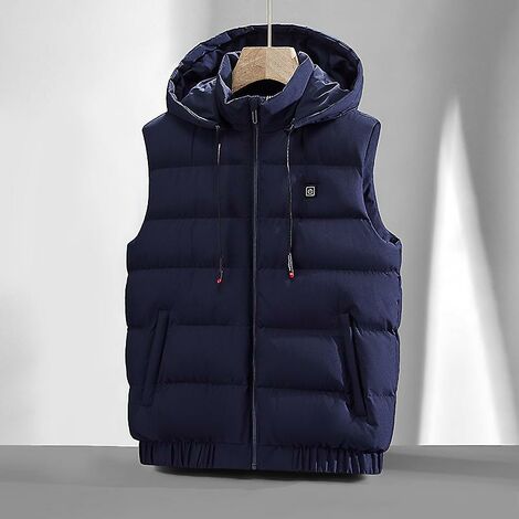 Neue Männer Winter Konstante Temperatur Warme Weste USB Für Intelligente Elektrisch Beheizte Weste Outdoor Thermojacke Casual 9 Heizzonen
