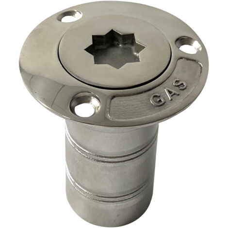 Neuer 38 mm großer, pflaumenblütenförmiger Kraftstofftankdeckel für Schiffsausrüstung und Yachten, hergestellt aus 38 mm Edelstahl DIESEL.