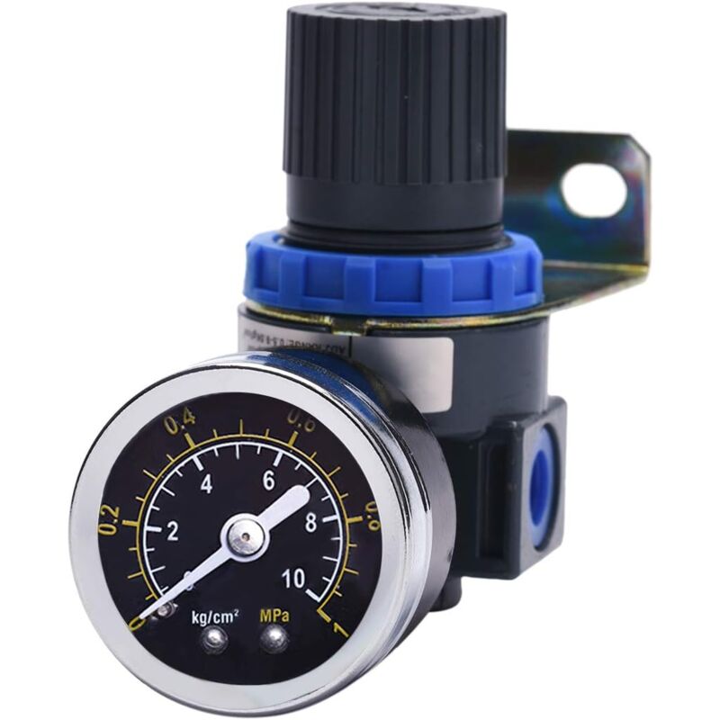 Image of Ersandy - Neuer Druckminderer für Druckluftkompressor, Druckbereich (0-10 Bar), 1/4 Zoll