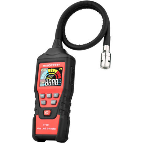 Neuer HT601A Gasleckdetektor, Lecksuchgerät für brennbare Gase, Analysegerät mit akustischem Alarm, 1 Stück