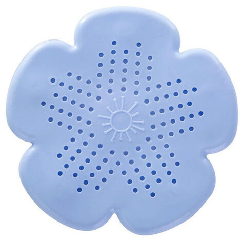 Neuer Kirschblüten-Abflussfilter für Badezimmer und Küchenspüle, Verstopfungsschutz, Bodenablaufabdeckung, Haarfilter, 1 Stück (blau)