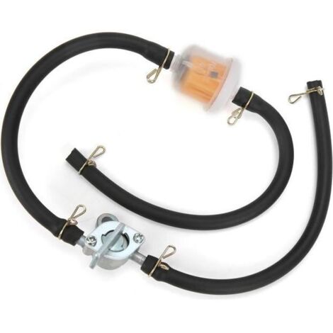 NEUF Robinet Universel Robinet Interrupteur d\'essence Filtre à Carburant Ligne de Tuyau d\'essence RUIDA