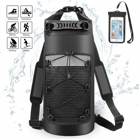 Neuf Sac étanche, Sac imperméable avec Sac pour téléphone et Longue Sangle réglable pour Activités de Plein Air et Sports Aquatiques Camping,10L/20L/30L.