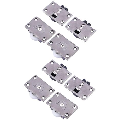 Neuf Type Roulements à Bille Coulissant Pièces Armoire de Roulette Placard la Porte Poulie Coulissante Diamètre 24mm Roues Roulettes 4 Paires