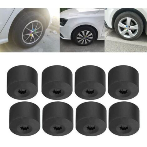NEUFU 20PCS 17MM écrou cache boulon de roue montage universel pour la plupart des véhicules -PAI