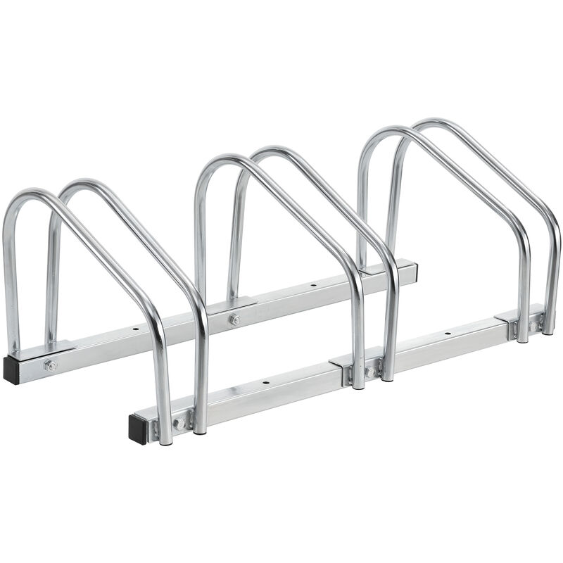

[neu.haus] - Soporte para bicicletas - (Espacio para 3 bicicletas) - Para sujección en suelo