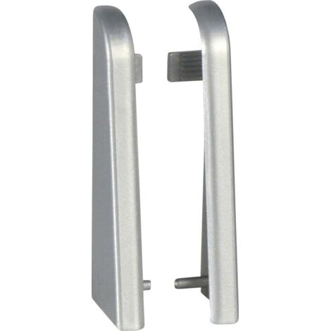 Neuhofer Endstück 10 x 20 x 60 mm Silber bedampft Sockelleiste