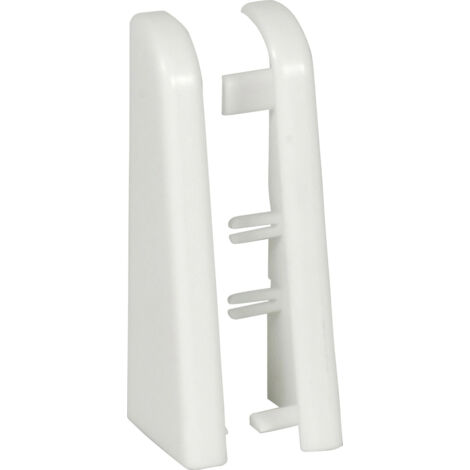 Neuhofer Endstück 10 x 20 x 60 mm weiß Leistenclips & -ecken