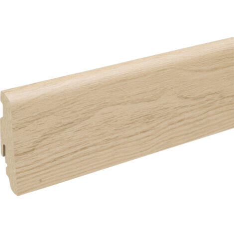 Neuhofer Fußleiste 240 cm 58 x 19 mm Eiche Burlington Sockelleiste