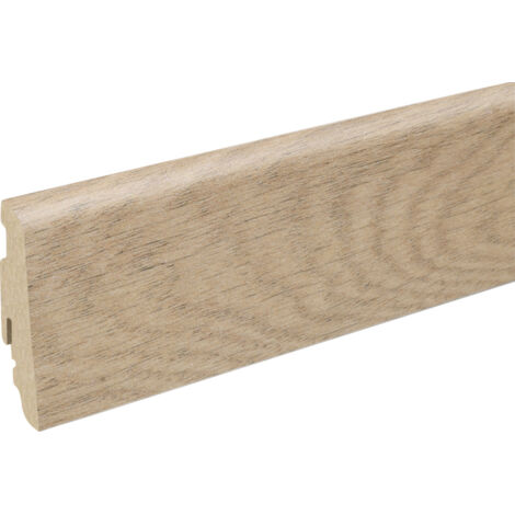 Neuhofer Fußleiste 240 cm 58 x 19 mm Schatteneiche Sockelleisten