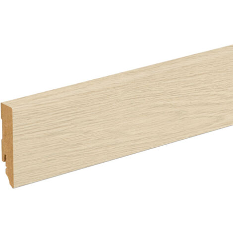 Neuhofer Fußleiste 240 cm 70 x 19 mm Eiche elegance Sockelleiste