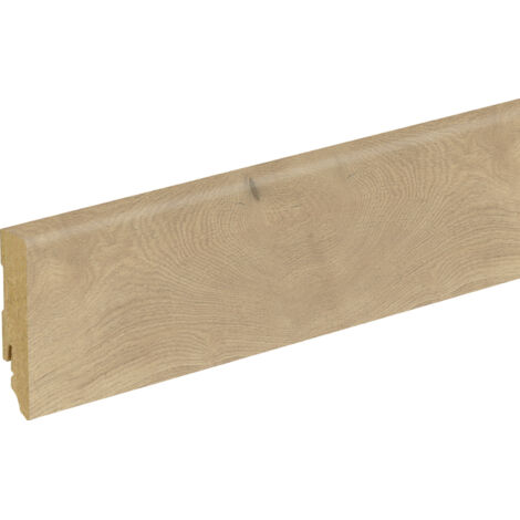 Neuhofer Fußleiste 240 cm 70 x 19 mm SchattenEiche Sockelleiste